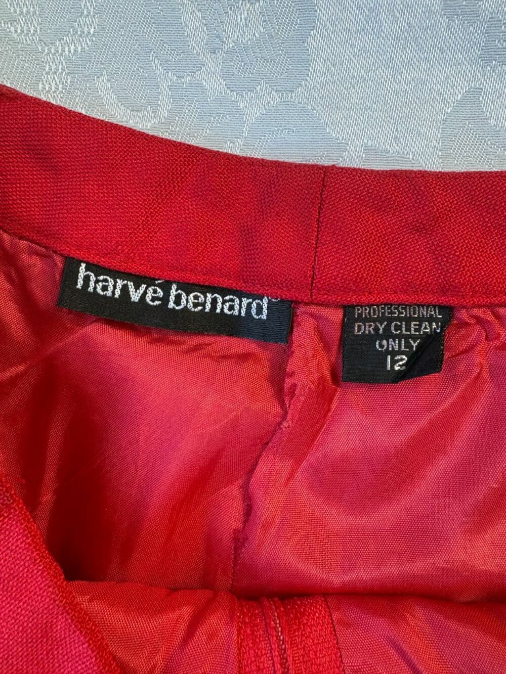 ⚠️VTG Harve Benard Red Linen Trousser Pants 30" Waist ILGWU Union Made USA 10 - Picture 7 of 8